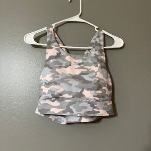 Pink Camo Fabletics Sports Bra